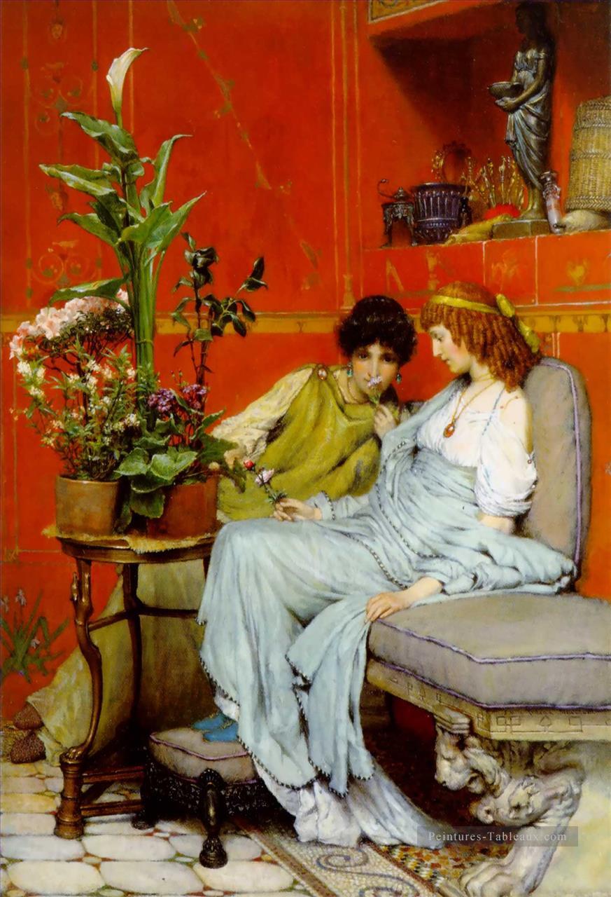 confidences romantique Sir Lawrence Alma Tadema Peintures à l'huile